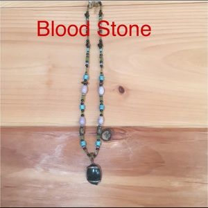 Bloodstone Handcrafted Necklace